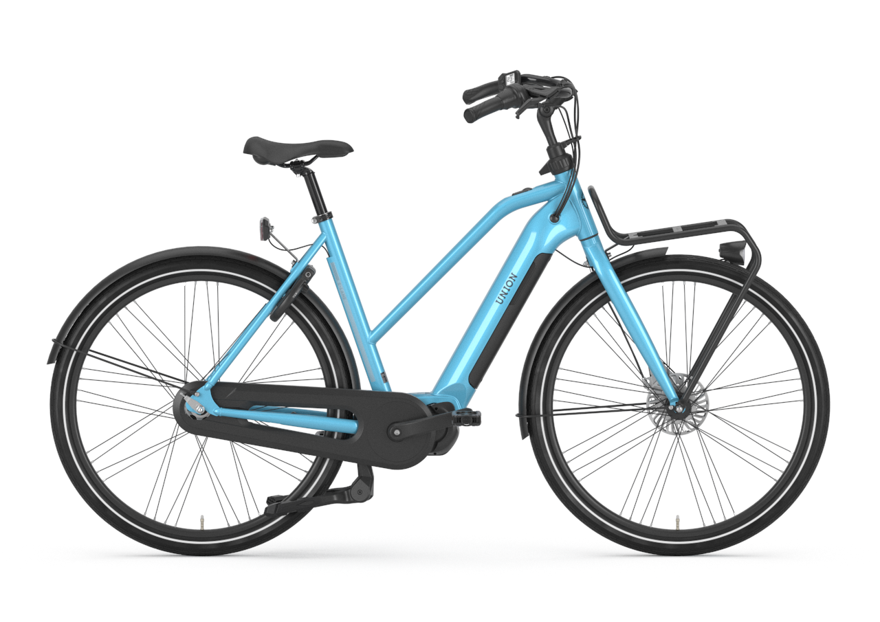 Union E-Lane N7 2024 Dames Elektrische Fiets E-bike Java Blue 49 Cm