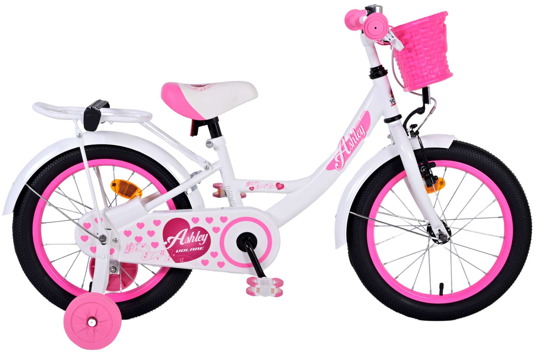 Volare Ashley 16 Inch Meisjes Kinderfiets Wit