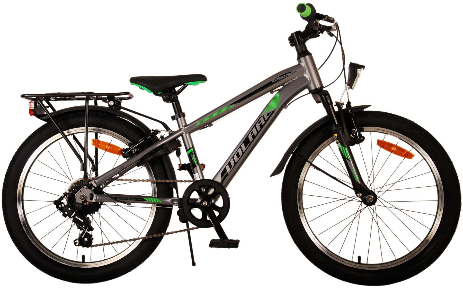 Volare Cross 20 Inch  6V Jongens Kinderfiets Grijs