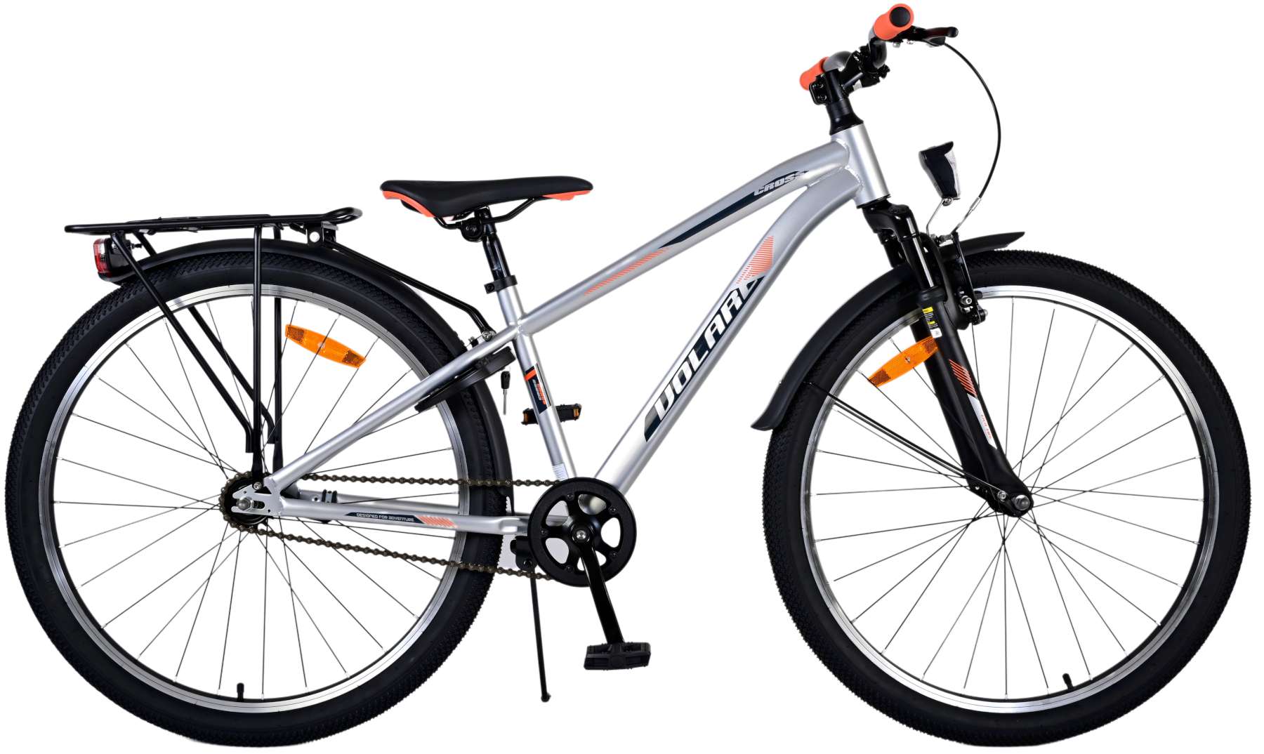 Volare Cross 26 Inch Jongens Kinderfiets Zilver