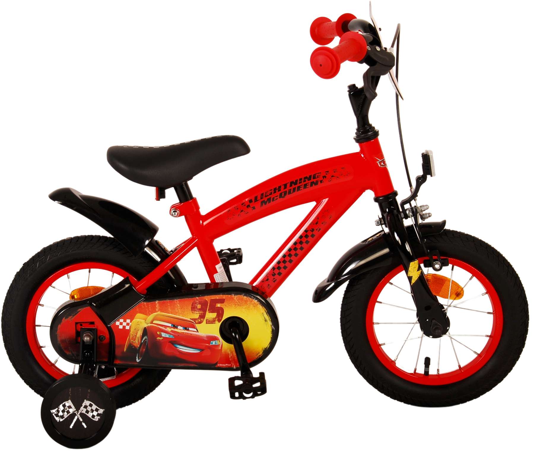 Volare Disney Cars 12 Inch Jongens  Rood