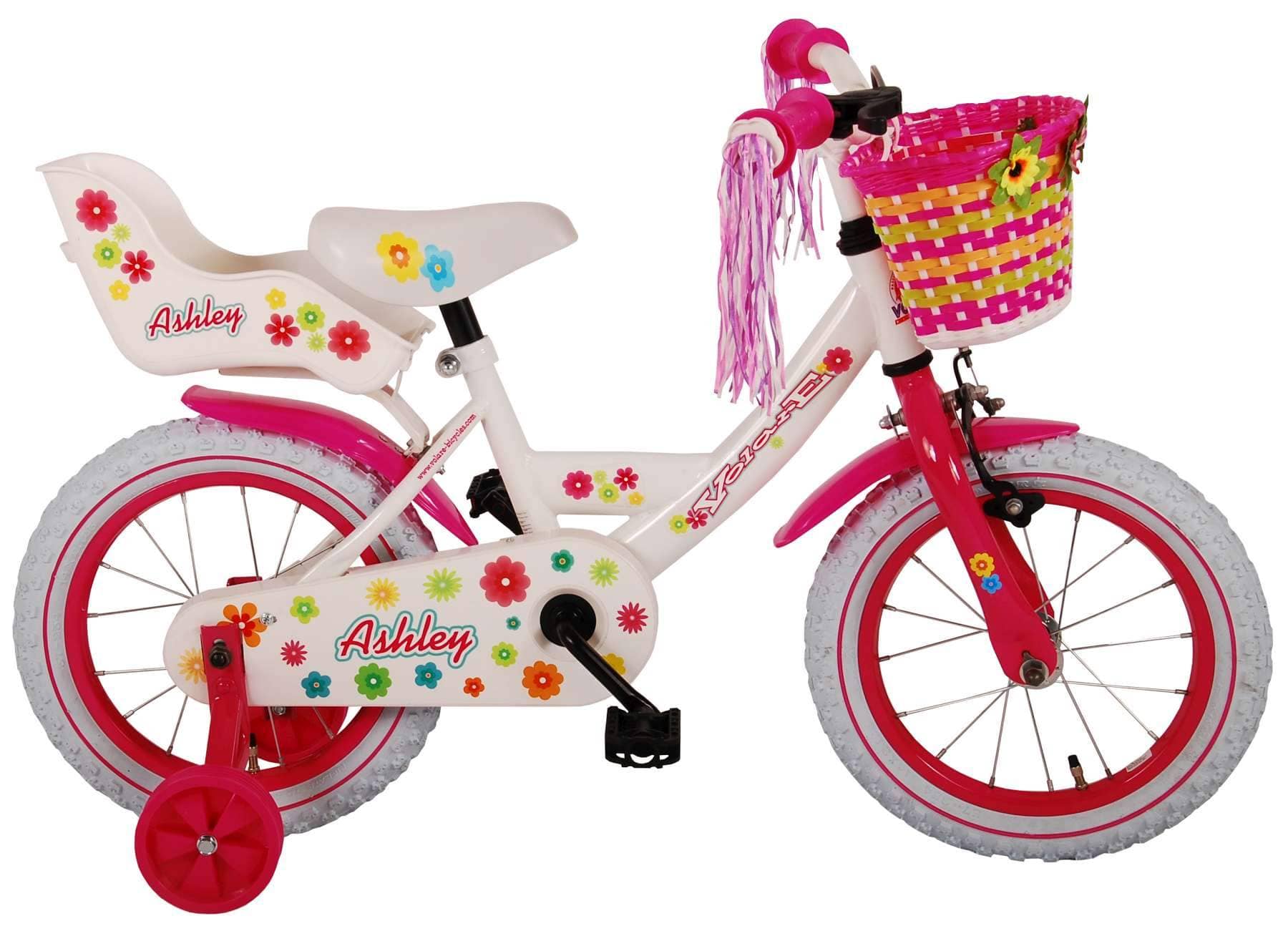 Volare Ashley 14 Inch Meisjes  Wit