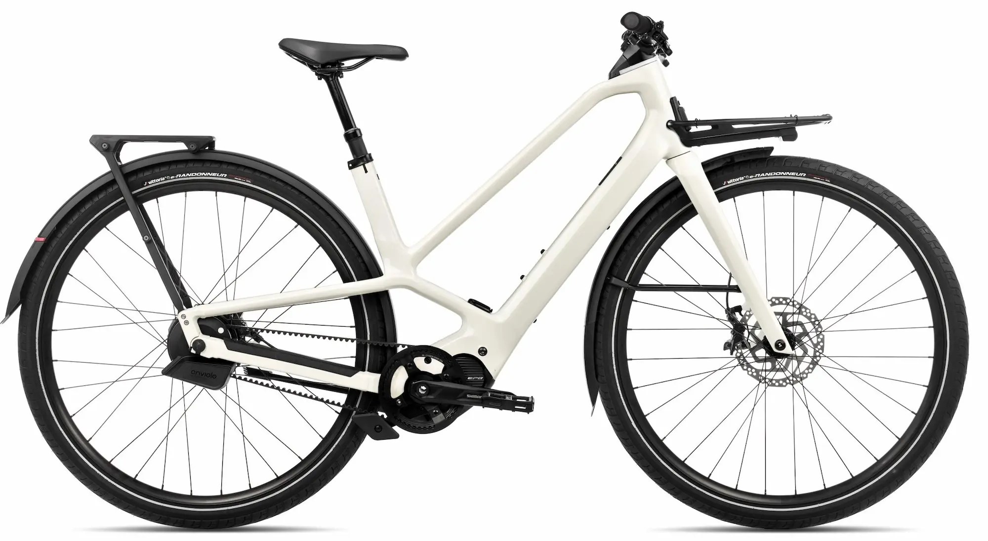 Orbea Diem 10 2025 Urban E Bike Riemaandrijving Enviolo Automatiq Wit L