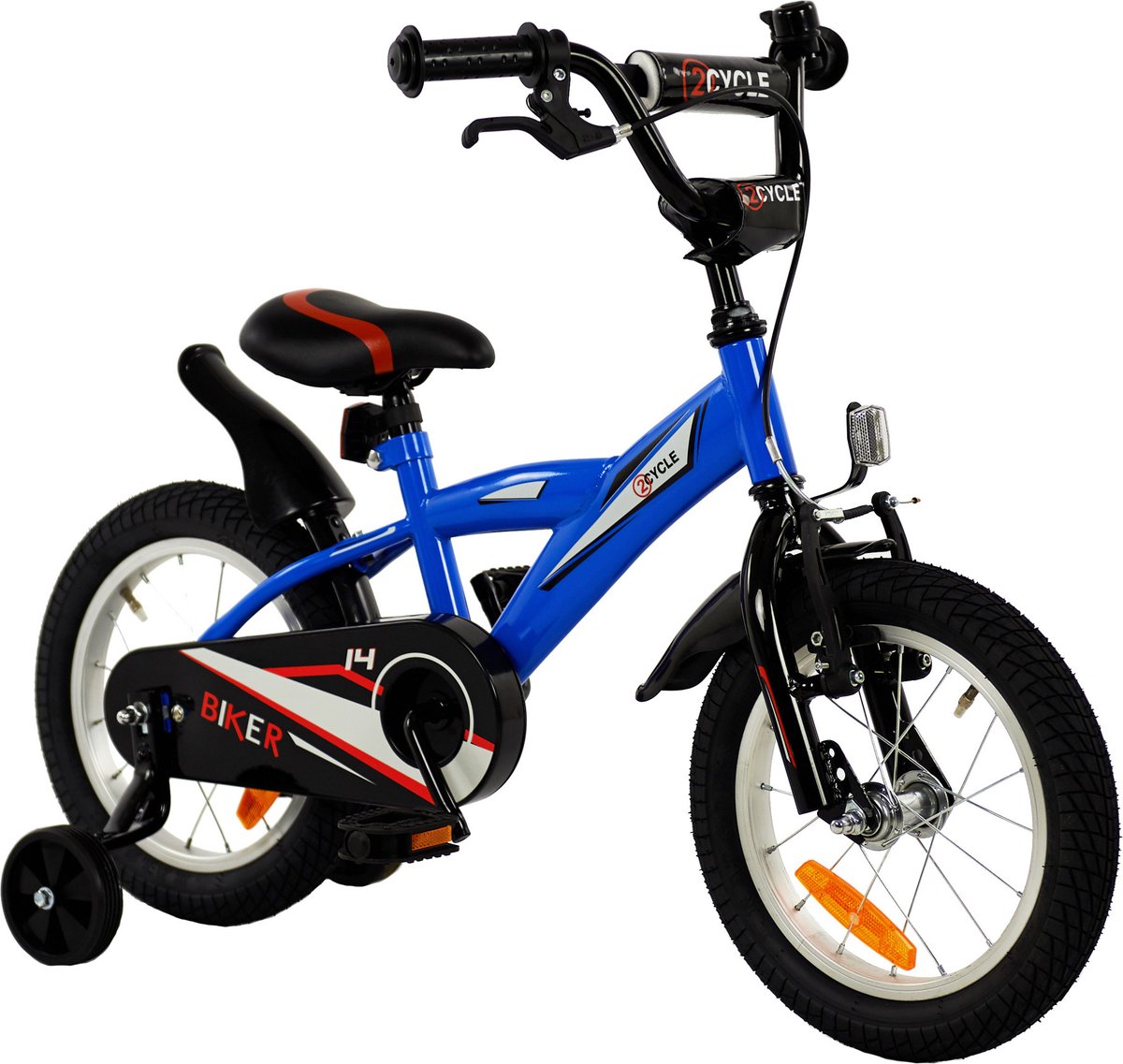 2cycle biker blauw jongensfiets 3 tot 5 jaar