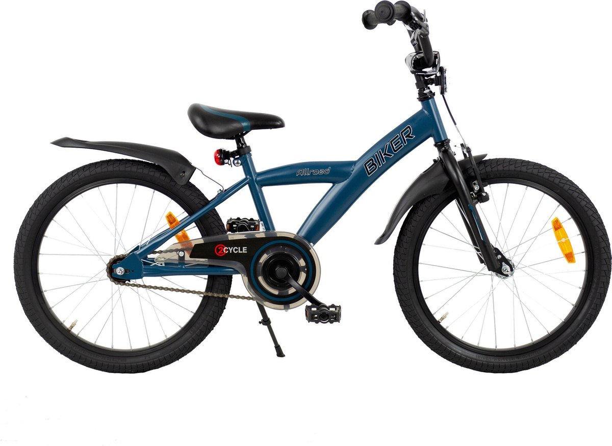 2Cycle Biker Kinderfiets - 20 inch - Blauw Kinderfiets kopen online