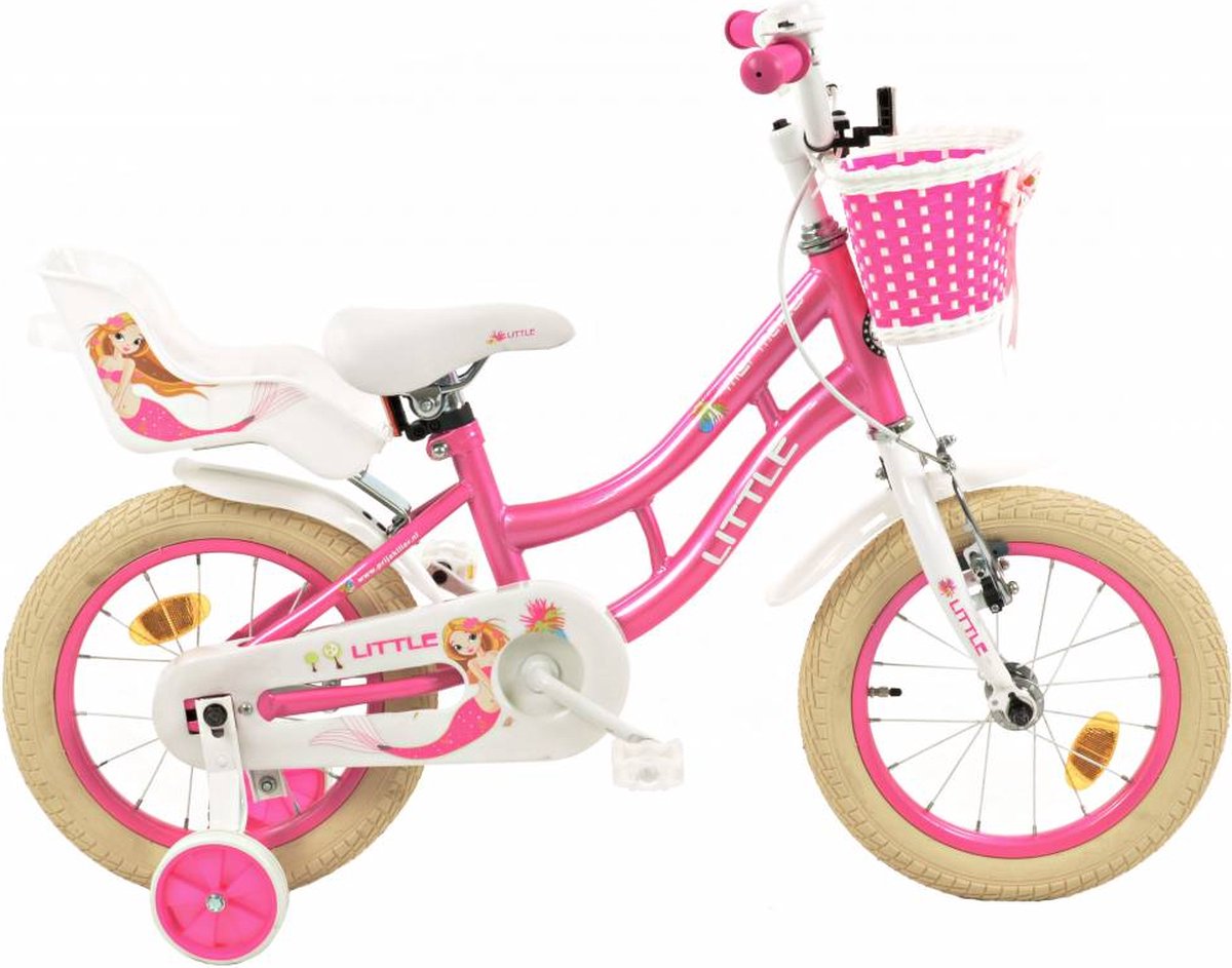 2cycle zeemeermin roze meisjesfiets 3 tot 5 jaar