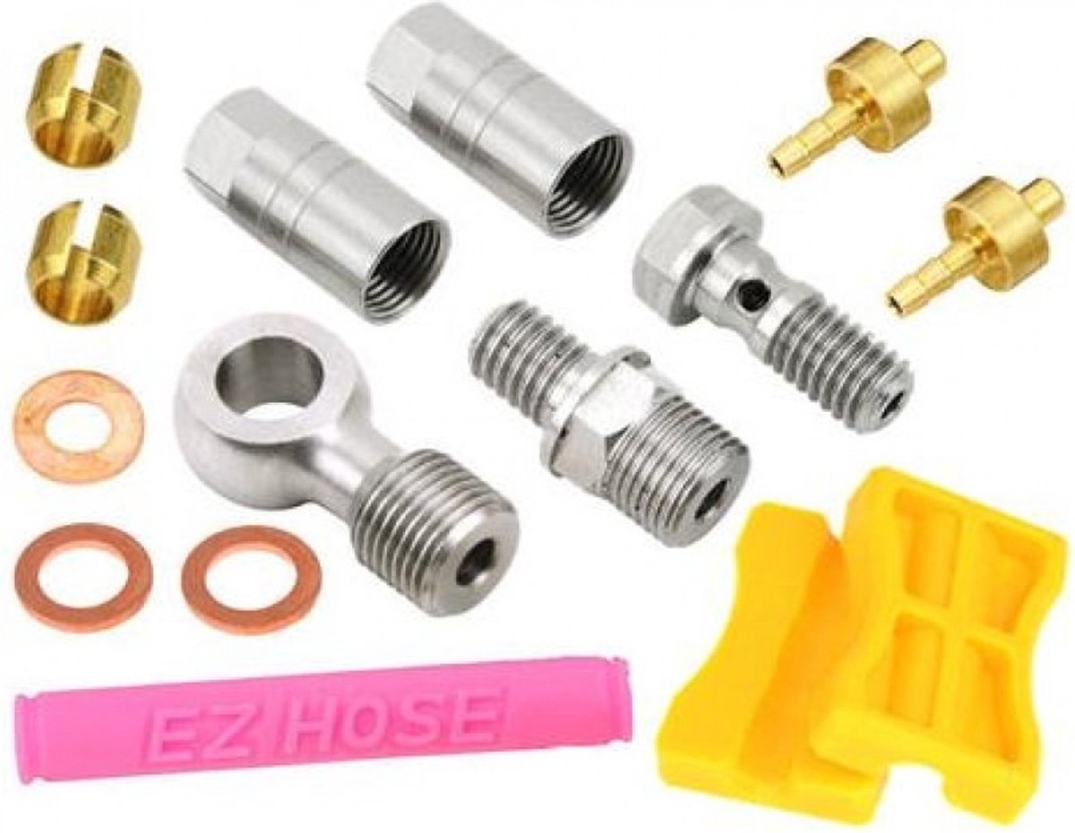 adapterset voor hydraulische remleiding passend op hope