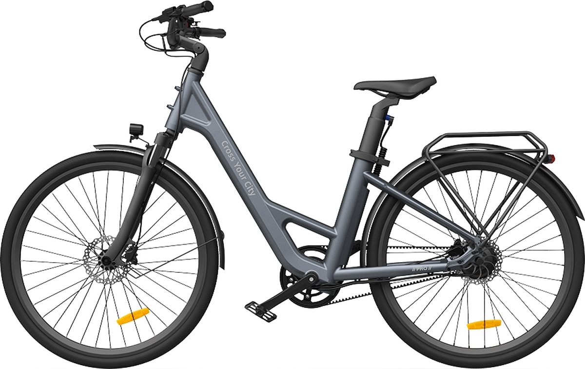 ADO E-bike Air 28 Pro Elektrische Fiets | vouwfiets, e-bike | met 75-100 km Actieradius | 25 km/h Maximale Snelheid | Hydraulische Schijfremmen | Krachtige Samsung-batterij | Grijs Fiets (elektrisch) kopen online