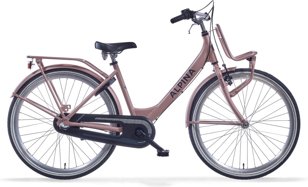 alpina clubb meisjesfiets 26 inch desert pink matt r3 3 versnellingen stadsfiets roze