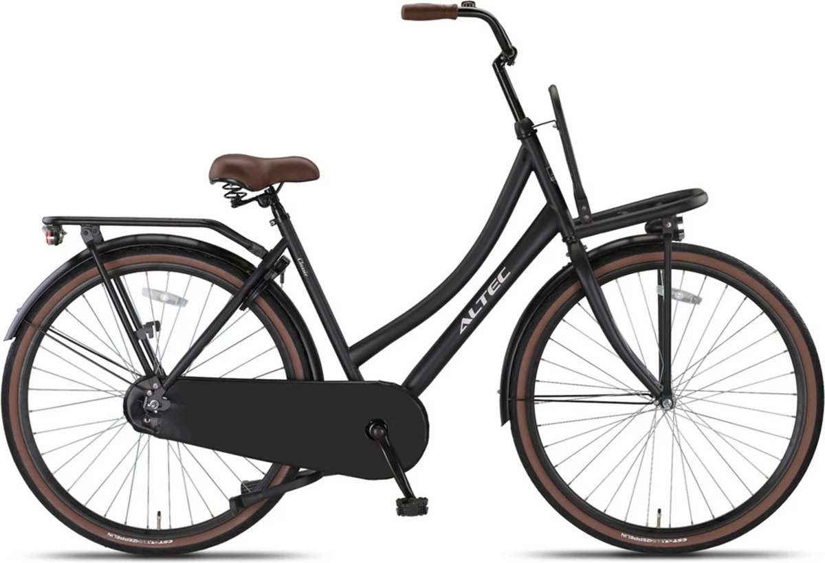 altec classic transportfiets dames 28 inch 53cm zwart