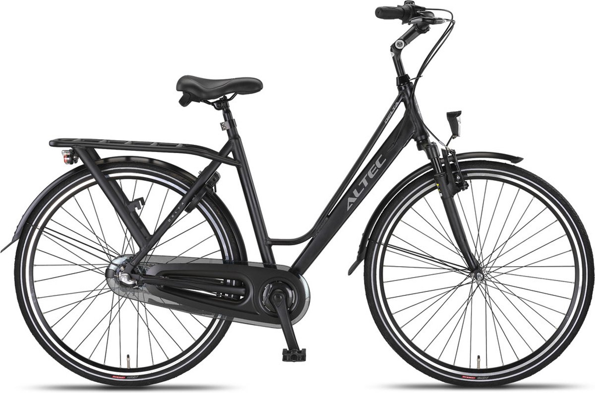altec delta damesfiets 28 inch 56cm 3v zwart