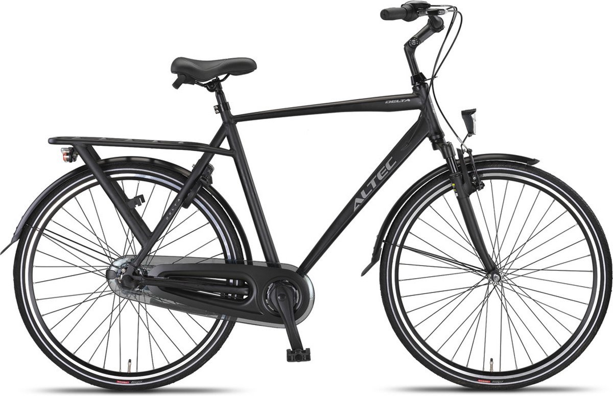 altec delta herenfiets 28 inch 56cm 3v zwart
