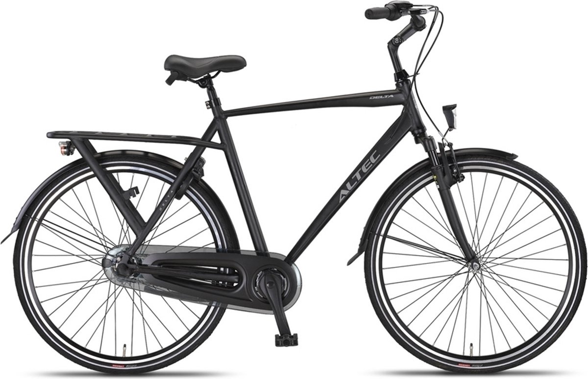 altec delta herenfiets 28 inch 61cm 3v zwart