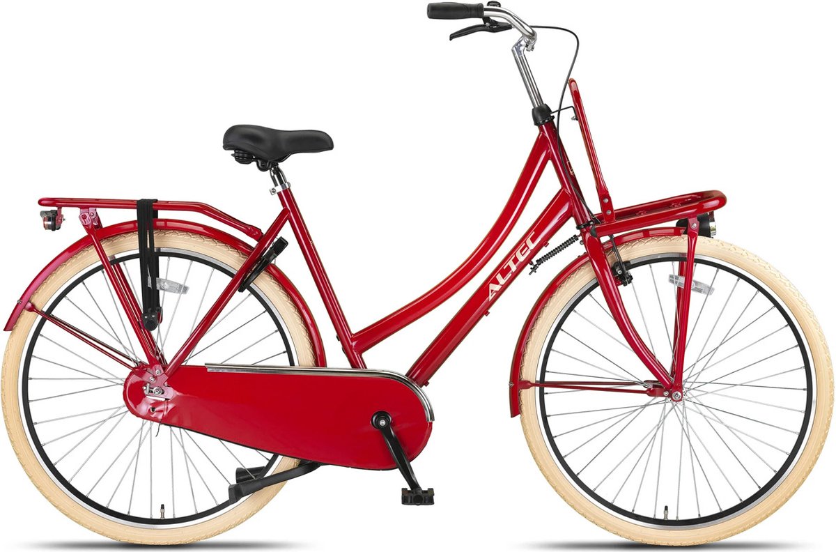 altec holland transportfiets dames 28 inch 57cm rood