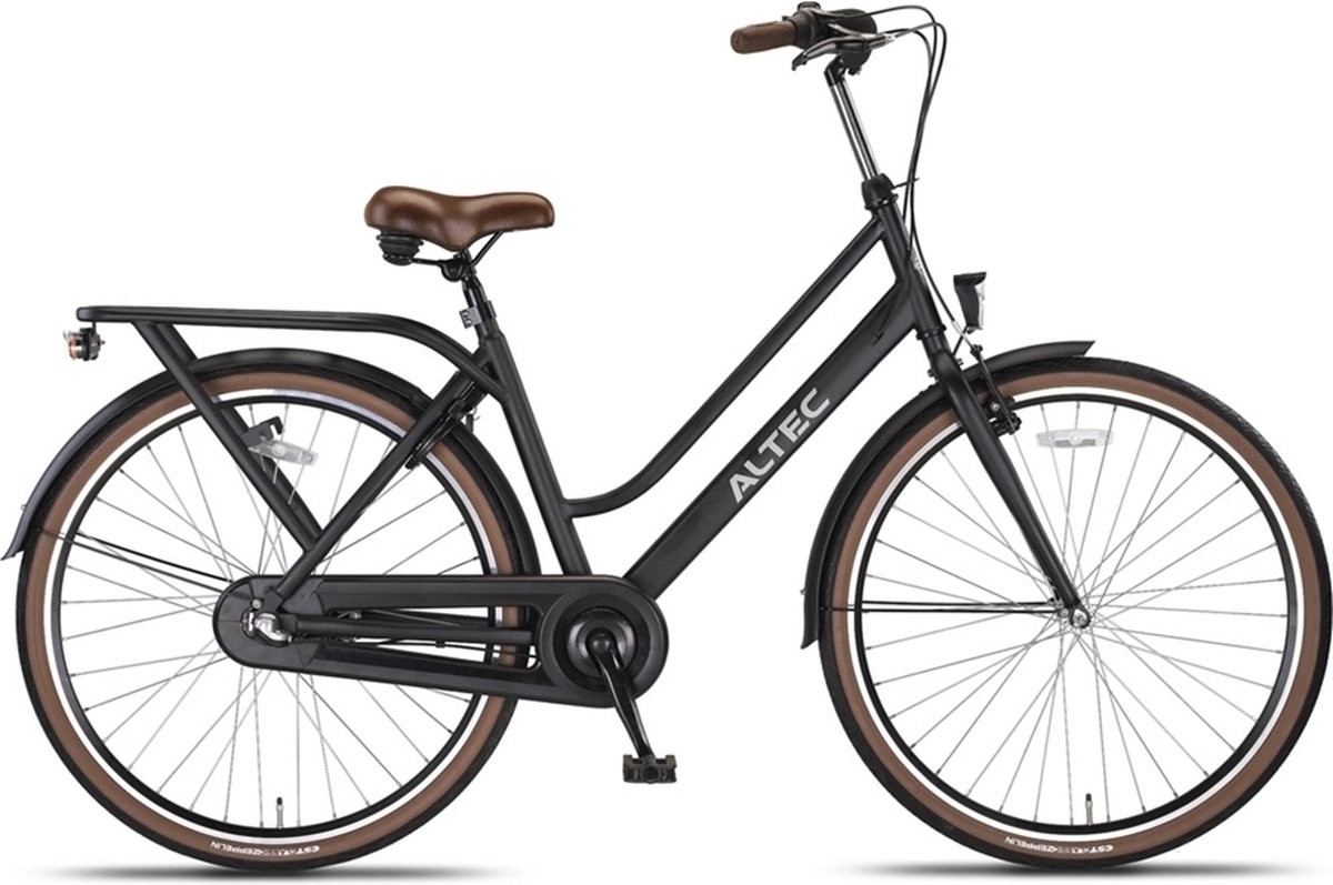 altec manta 28 inch damesfiets 49cm 3v zwart