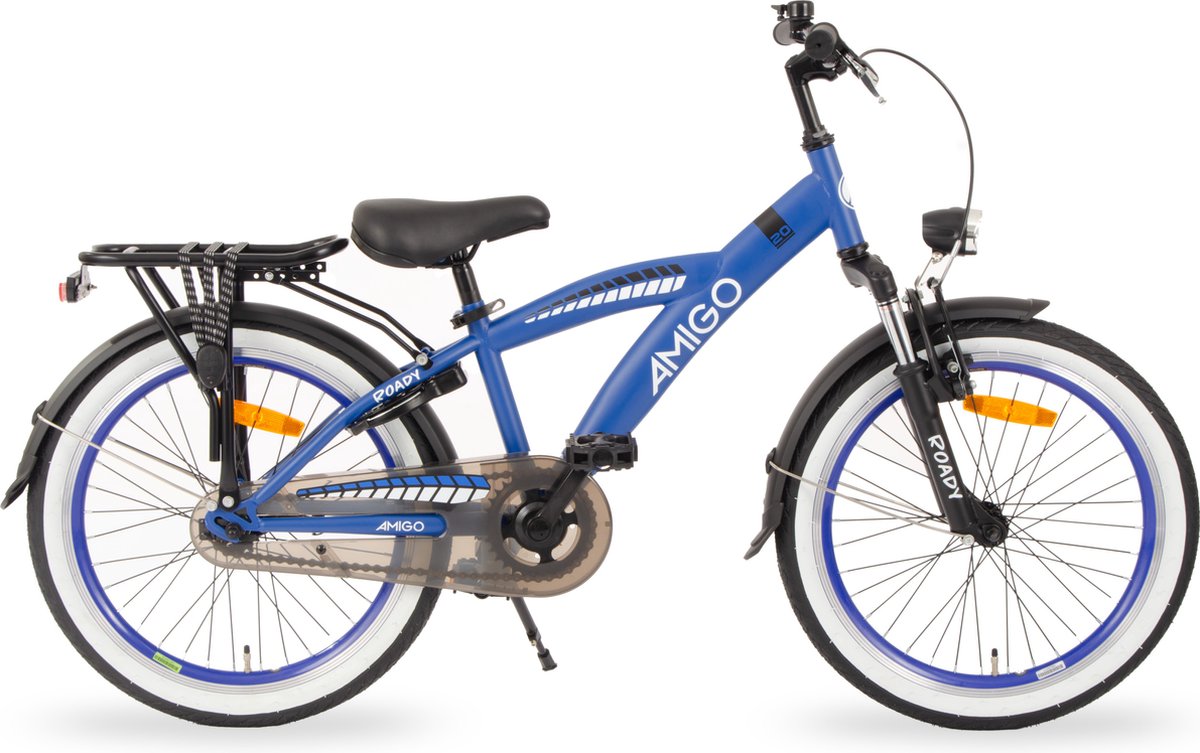 AMIGO Roady Jongensfiets 20 Inch - Kinderfiets voor 6 tot 8 Jaar - 110-125 cm - Blauw Kinderfiets kopen online