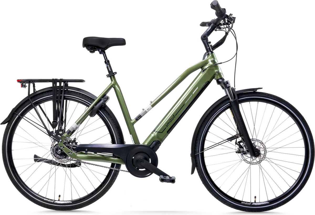 Amslod Dalton E-MV Black Edition Elektrische Fiets - City Elite collectie - Maat M (53cm) - Racing Green - 360Wh accu Fiets (elektrisch) kopen online