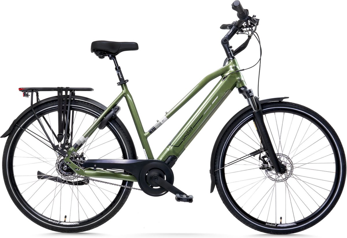 Amslod Dalton E-MV Elektrische Fiets - City Elite collectie - Maat M (53cm) - Racing Green - 360Wh accu Fiets (elektrisch) kopen online