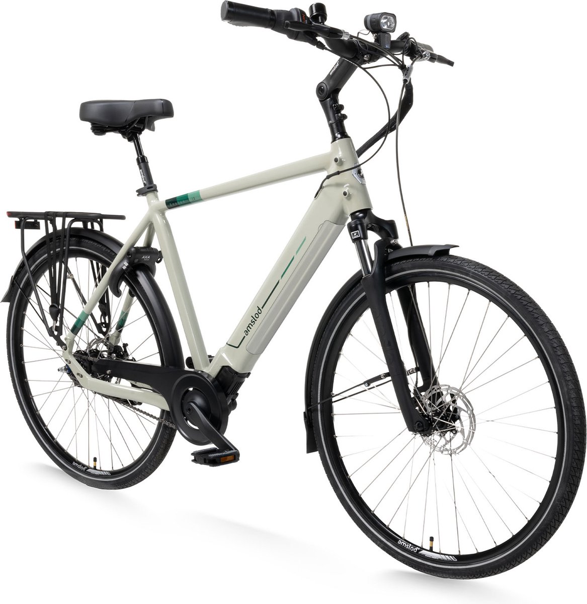 Amslod Denton E-LV Elektrische Fiets - City Elite collectie - Maat L (56cm) - Arden Green - 360Wh accu Fiets (elektrisch) kopen online
