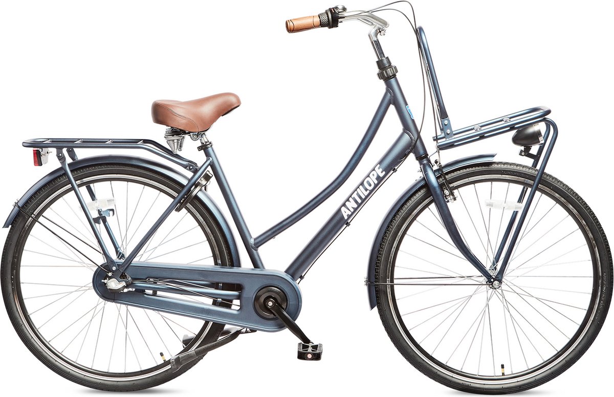 antilope cargo plus n3 transportfiets 28 inch jeans blauw 50cm