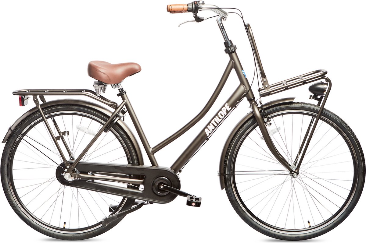 antilope cargo plus n3 transportfiets 28 inch mat bruin 57cm