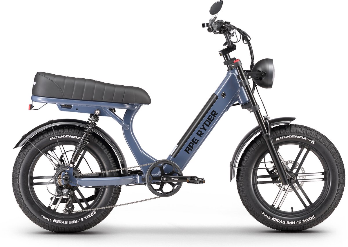 Ape Ryder MD10 Premium Elektrische Fatbike 250W / 48V / 14.5AH / 20Inch Oud Blauw Fiets (elektrisch) kopen online