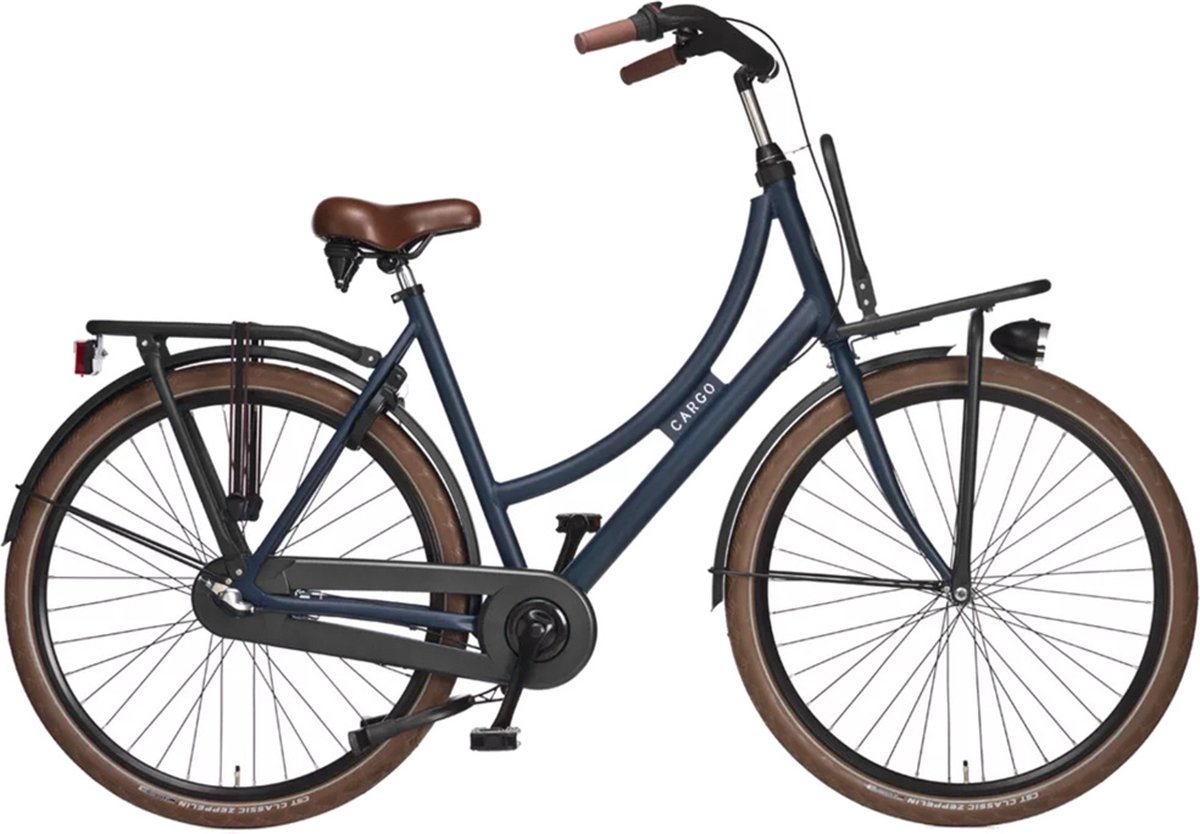 avalon cargo fiets vrouwen blauw 57 cm