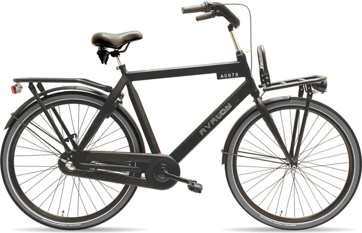 Avalon Style - Fiets - Mannen - Matzwart - 58 cm Fiets kopen online