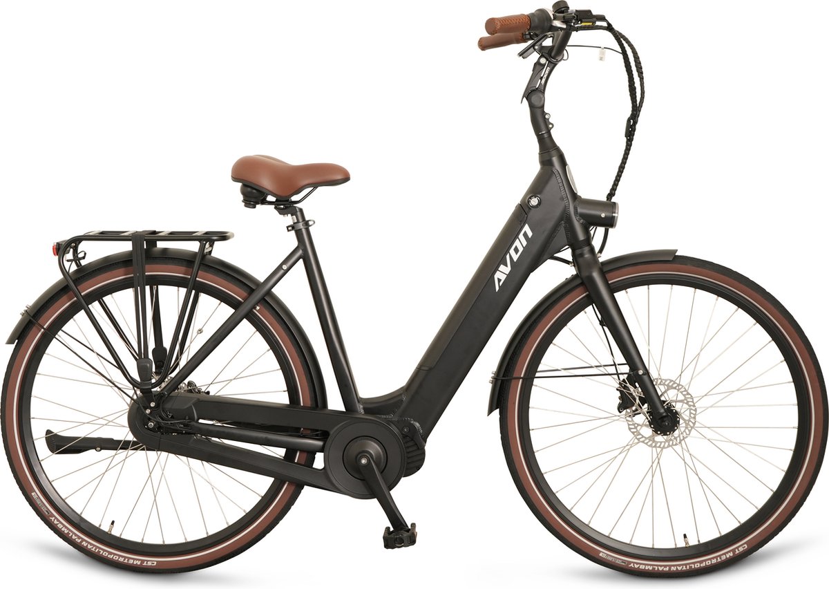 Avon N7 Elektrische Damesfiets 28 Inch Middenmotor Bafang M300 Mat Zwart Gratis Rijklaar Bezorgd Fiets (elektrisch) kopen online