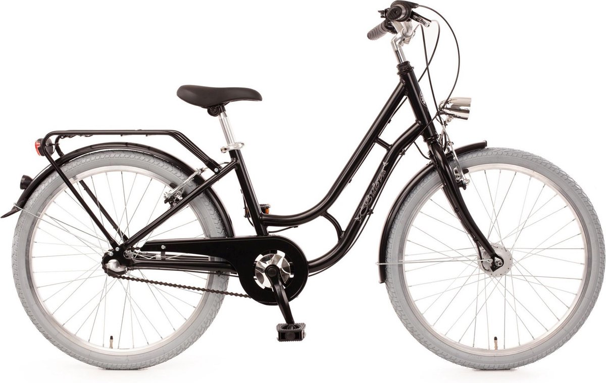 Bachtenkirch kinderfiets Buleva 24 inch zwart Kinderfiets kopen online