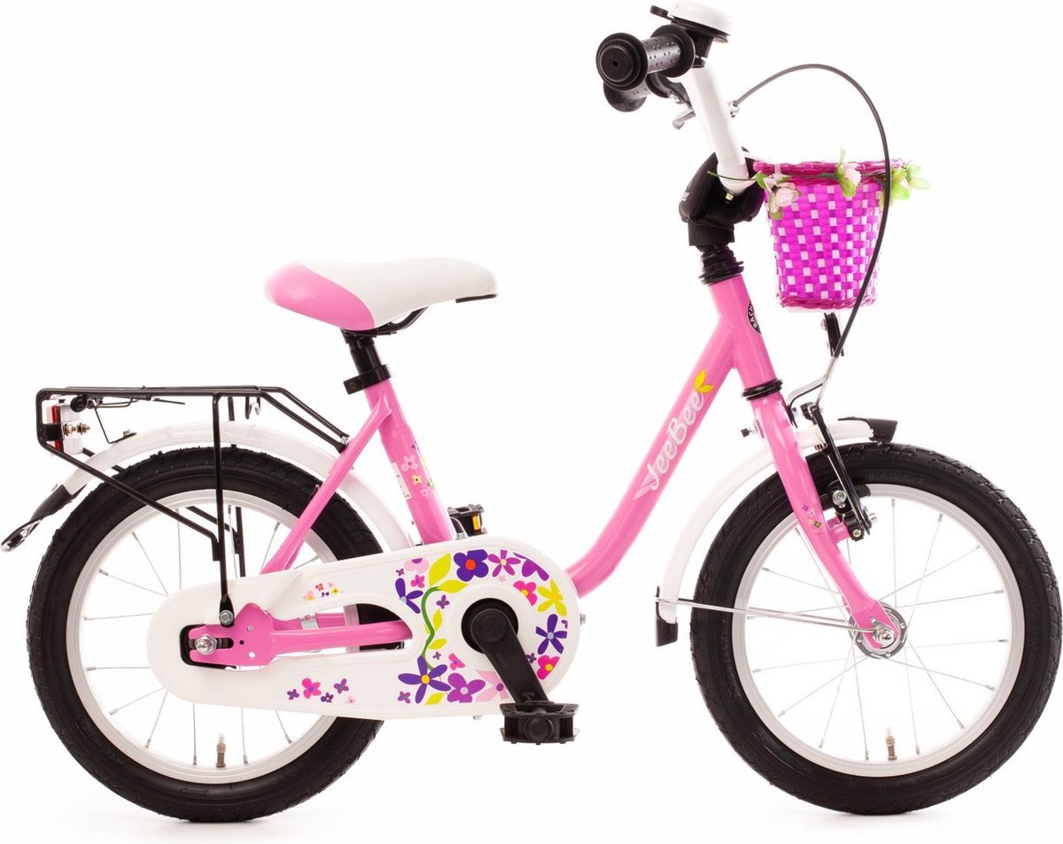 Bachtenkirch kinderfiets Jee Bee 14 inch roze Kinderfiets kopen online