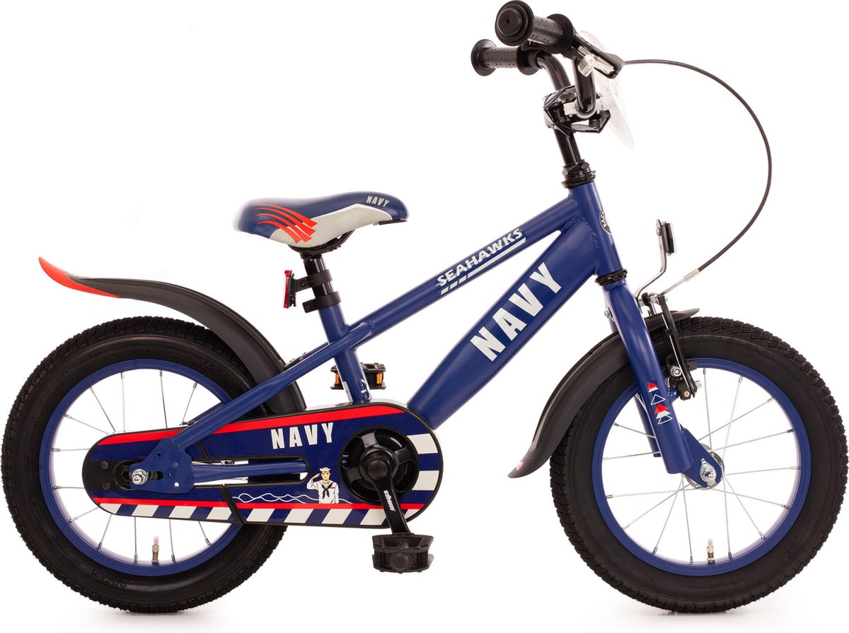 Bachtenkirch kinderfiets Navy, 14 inch, donkerblauw Kinderfiets kopen online