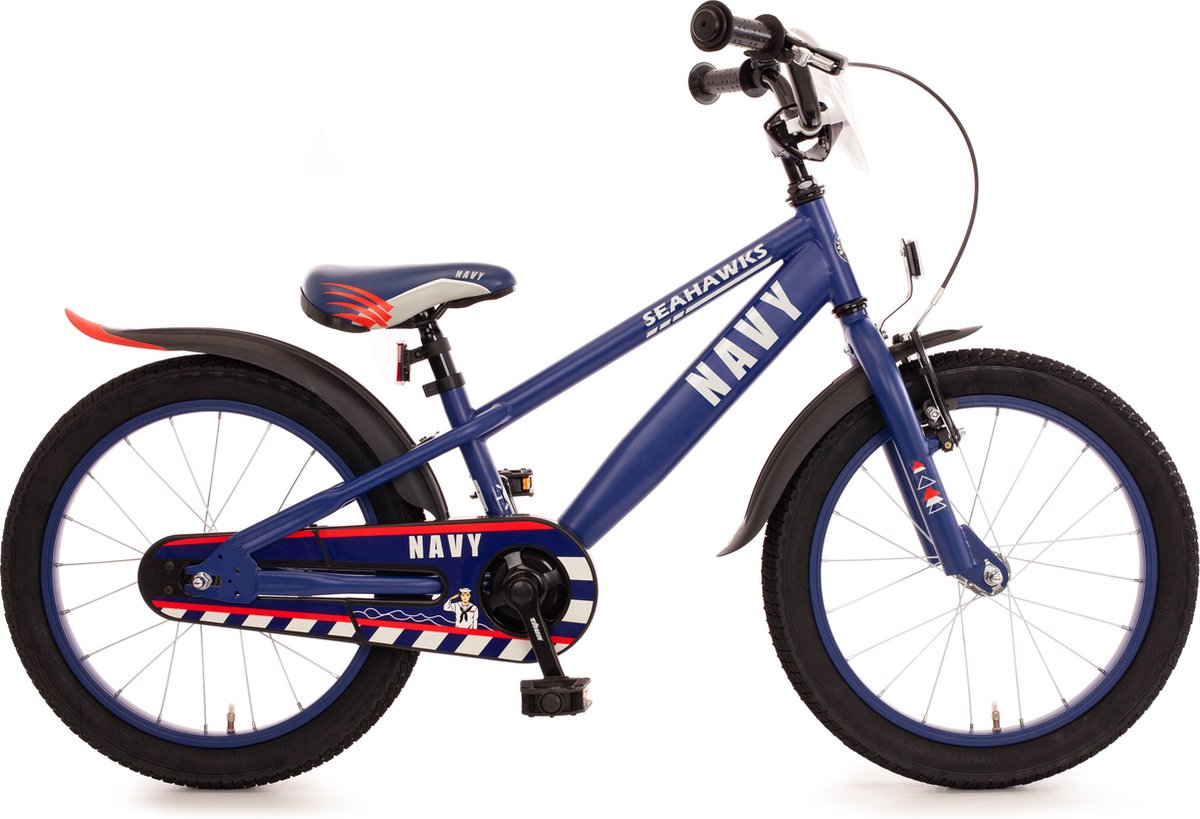 Bachtenkirch kinderfiets Navy, 18 inch, donkerblauw Kinderfiets kopen online
