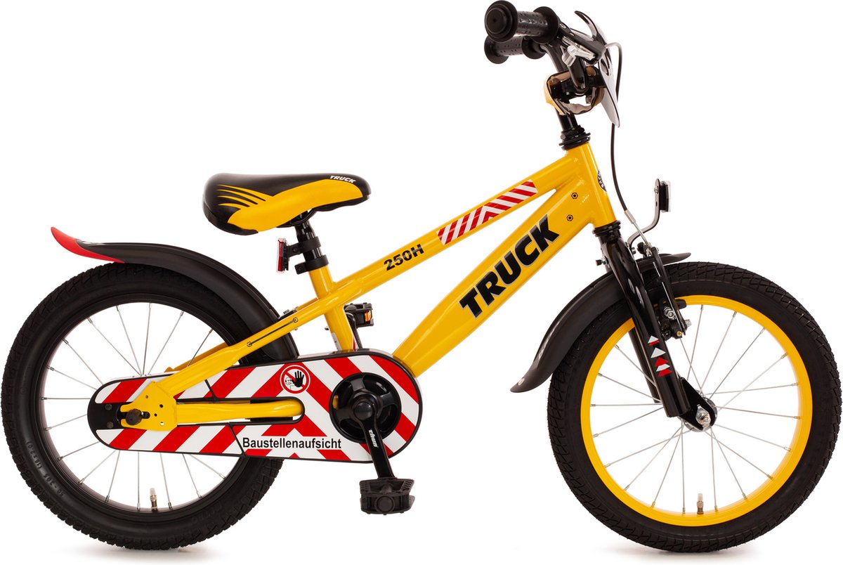Bachtenkirch kinderfiets Truck, 16 inch, geel en zwart Kinderfiets kopen online