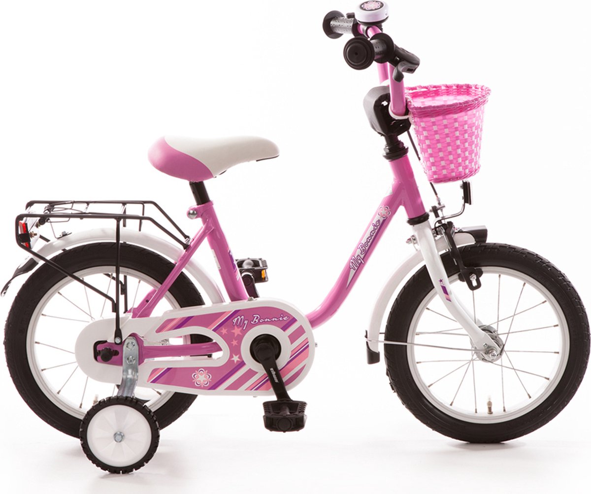 Bachtenkirch My Bonnie, kinderfiets, 14 inch, roze en wit Kinderfiets kopen online