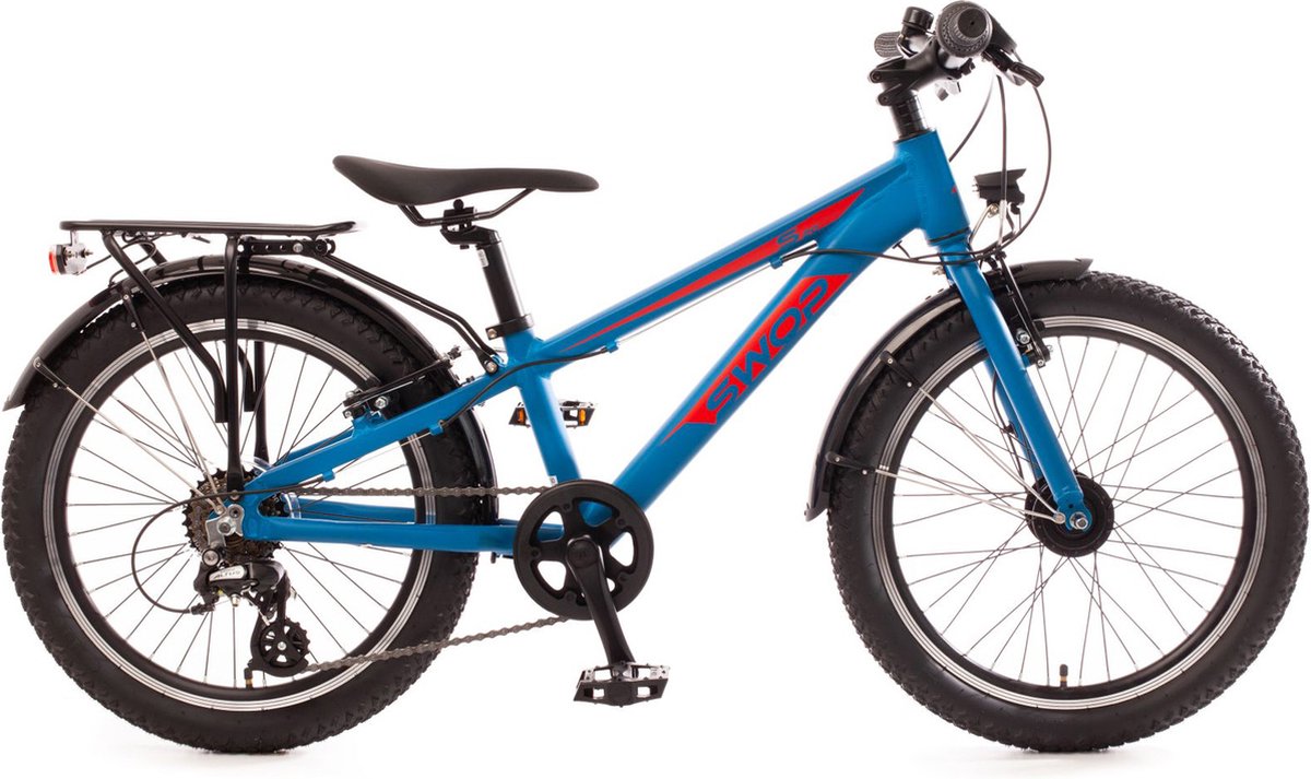 Bachtenkirch SWOP, 20 inch, ATB kinderfiets, 7 sp, blauw Kinderfiets kopen online