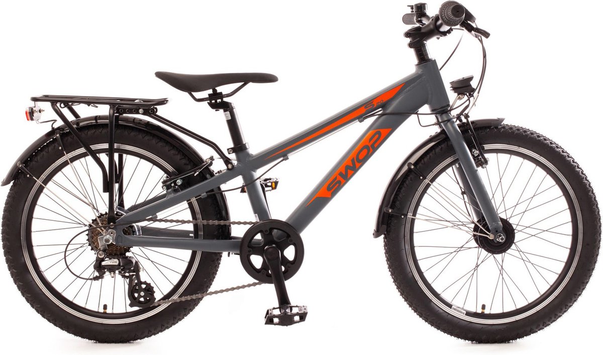 Bachtenkirch SWOP, 20 inch, ATB kinderfiets, 7 sp, grijs Kinderfiets kopen online