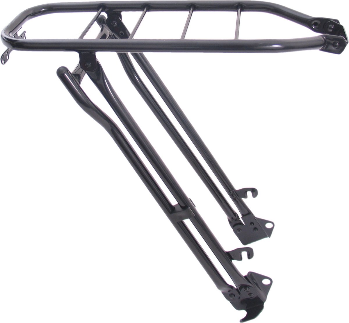bagagedrager gazelle 28 staal 57 t m 61 cm met klapstandaard zwart