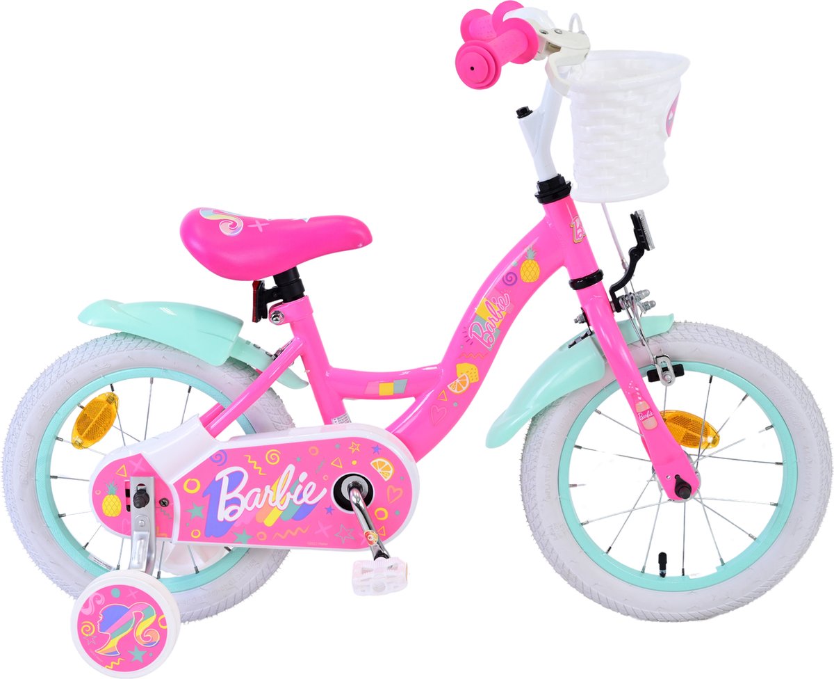 Barbie Kinderfiets - Meisjes - 14 inch - Roze Kinderfiets kopen online