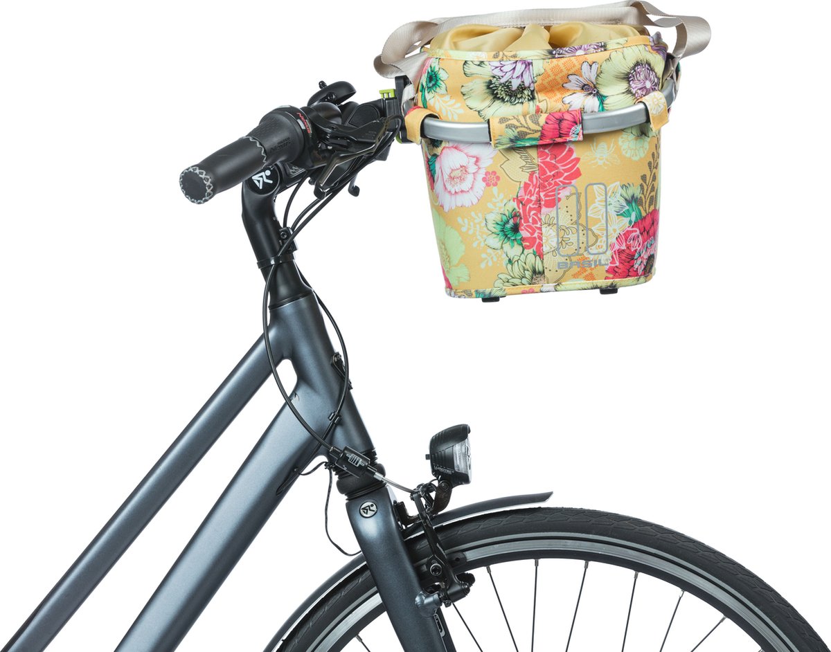 basil bloom field carry all fietsmand kf voorop 15 liter geel