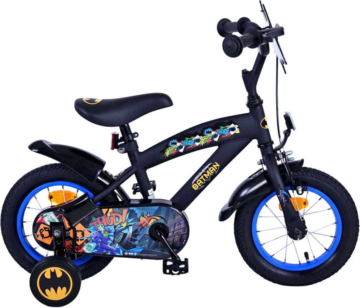 Batman Kinderfiets - Jongens - 12 inch - Zwart Kinderfiets kopen online