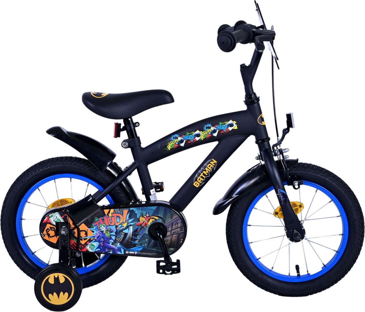 Batman Kinderfiets - Jongens - 14 inch - Zwart Kinderfiets kopen online