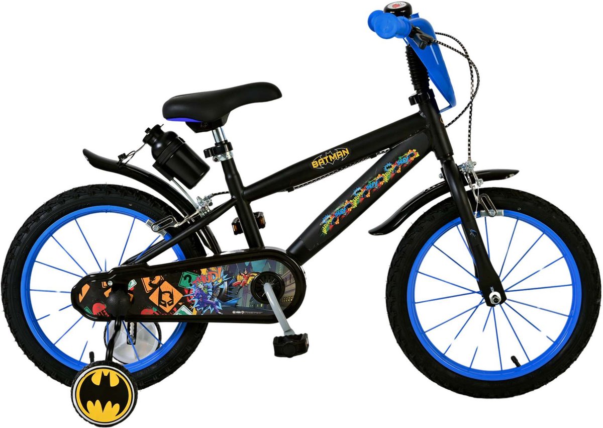 Batman Kinderfiets - Jongens - 16 inch - Zwart Kinderfiets kopen online