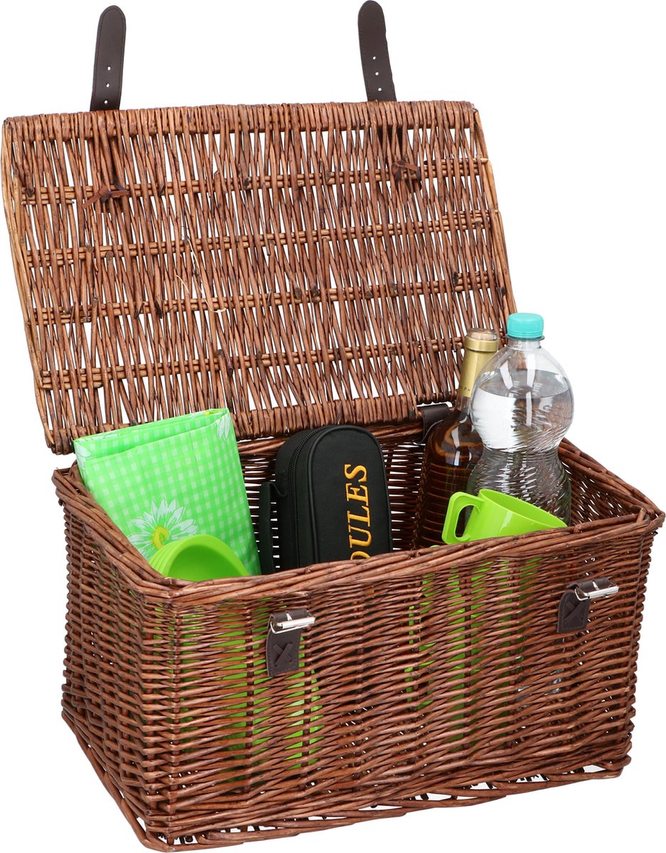 bicycle gear rieten fietsmand voor rotan fietsmand stuur 30l bakkersmand 45 x 30 x 25 cm fietsaccessoires volwassenen fietsmandje voor oma fiets stadsfiets of transportfiets fietskrat bruin