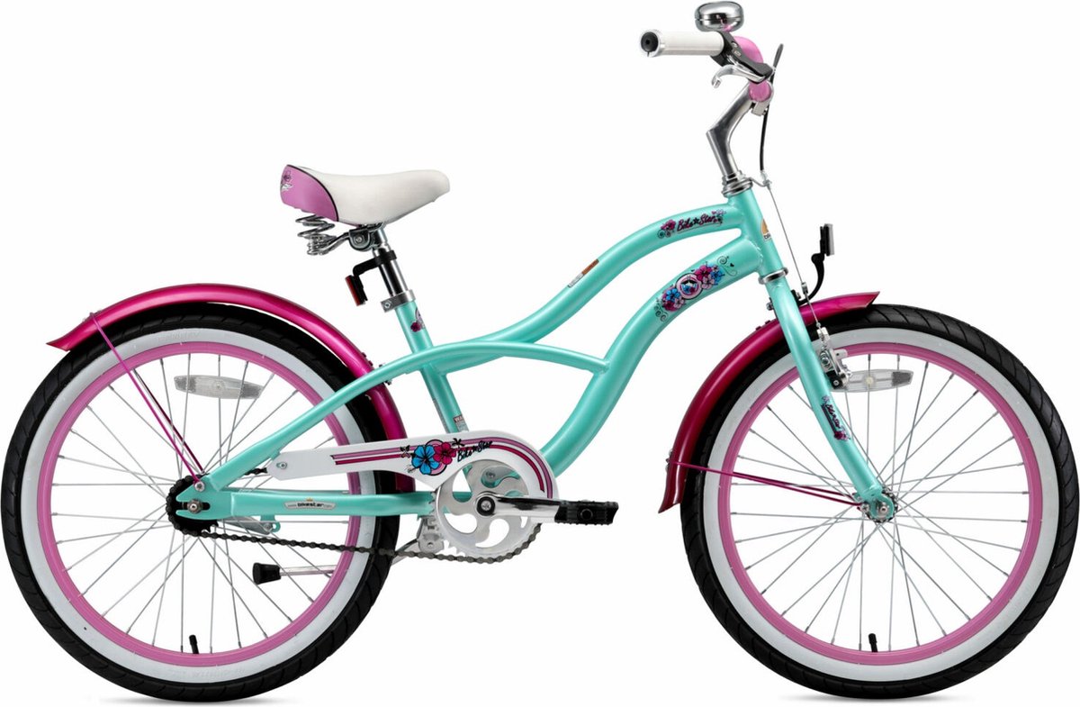 Bikestar 20 inch Cruiser kinderfiets, mint Kinderfiets kopen online