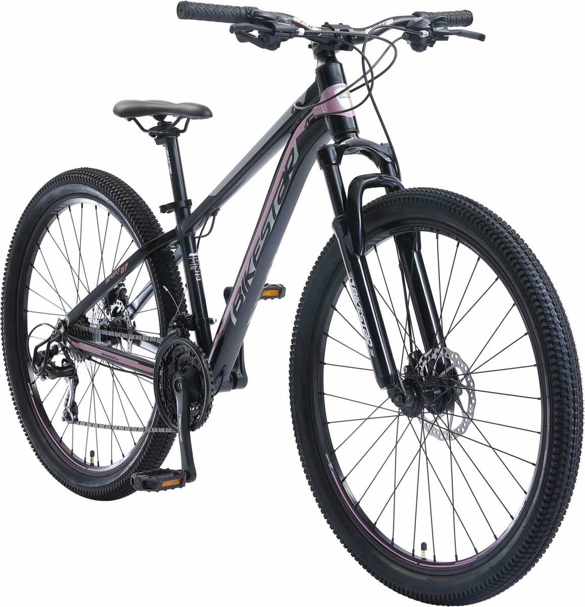 bikestar 27 5 inch 21 speed hardtail sport mtb blauw roze
