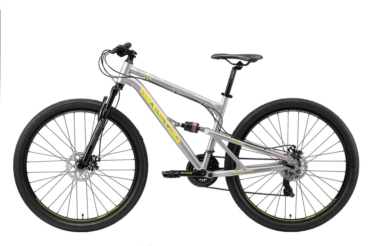 bikestar 29 inch alu mtb fully 21 speed grijs