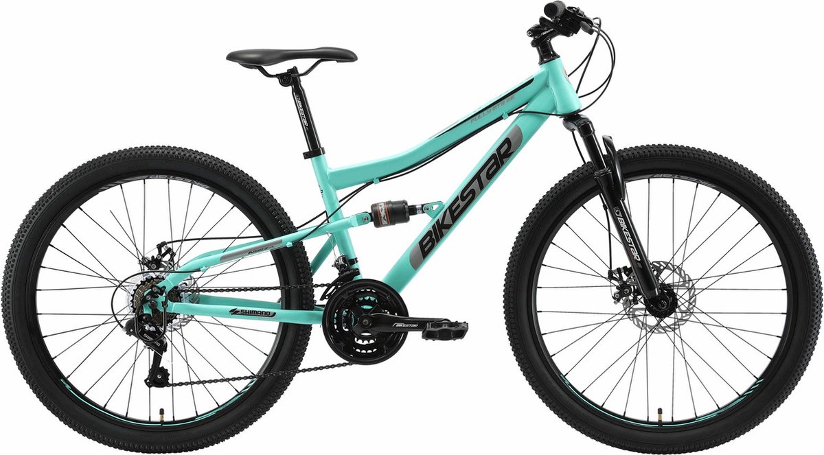 bikestar fully staal mtb medium 26 inch 21 speed