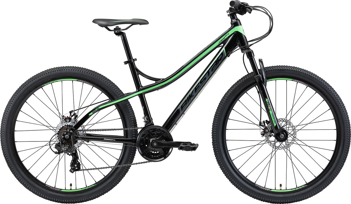 bikestar hardtail alu mtb 27 5 inch 21 speed zwart groen