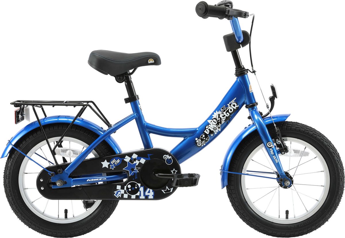 Bikestar kinderfiets Classic 14 inch blauw Kinderfiets kopen online